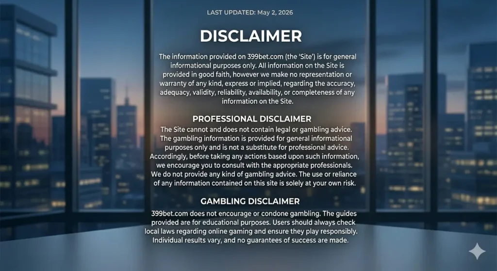 399Bet Game Disclaimer