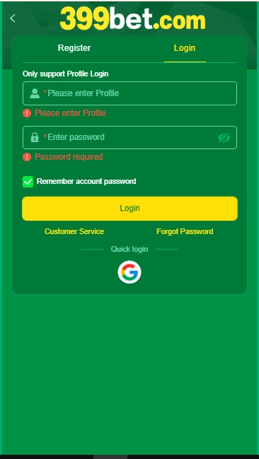 399Bet Game Login